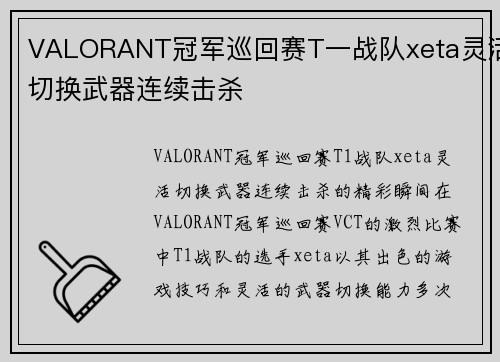 VALORANT冠军巡回赛T一战队xeta灵活切换武器连续击杀